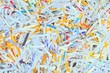 Papierstreifen aus dem Shredder