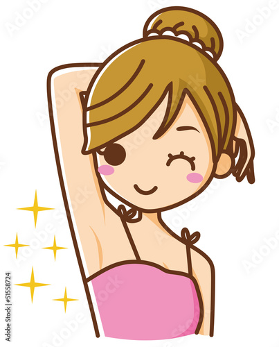 Vector: 美容 ワキ 女性 美容 ワキ 女性