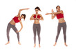 Foto: Three yoga positions Three yoga positions