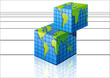 Vector: world map blocks world map blocks