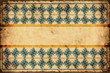 Vintage Label - Blaue Muster