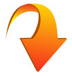 Yellow Vector Arrow