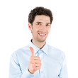 Foto: Handsome young man giving a thumb up Handsome young man giving a thumb up