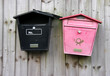 Letter boxes on a wall