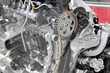Photo: car engine detail front view car engine detail front view