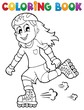 Coloring book outdoor sport theme 1