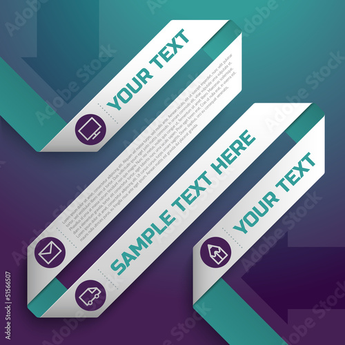 Vector: Business diagram template with text fields Business diagram template with text fields