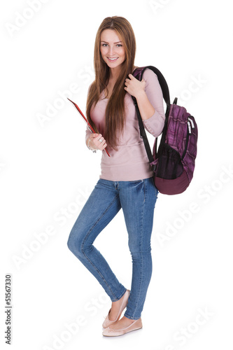 Photo: Portrait Of Young Female Student Portrait Of Young Female Student