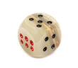 Onyx  dices with red and black dots against