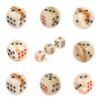 Onyx  dices with red and black dots against