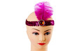 Photo: Stirnband mit Pailletten und Feder Stirnband mit Pailletten und Feder