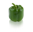 Photo: Sweet green pepper isolated on white background Sweet green pepper isolated on white background
