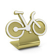 Illustration: "Bike" Golden Icon "Bike" Golden Icon