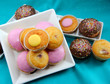 Selection of fairy cakes