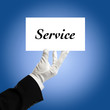 Photo : service card service card