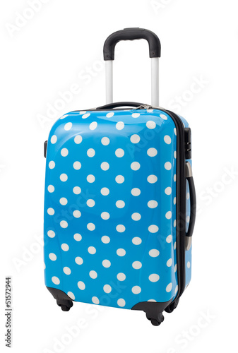 Photo: A cute luggage with three handle and four wheels A cute luggage with three handle and four wheels