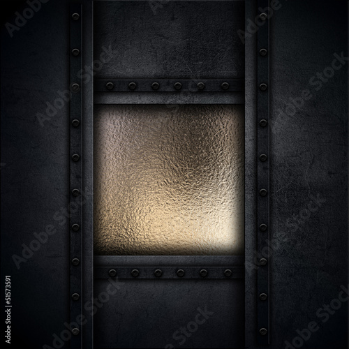 Illustration: Grunge metal and concrete background Grunge metal and concrete background