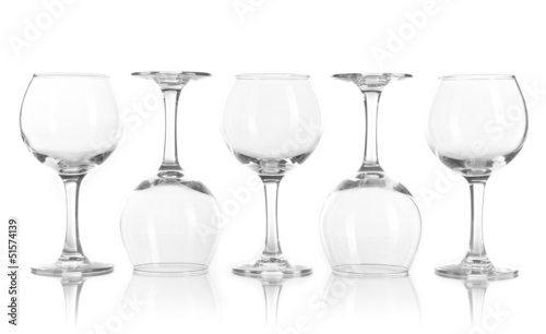 Photo: Glasses isolated on white Glasses isolated on white