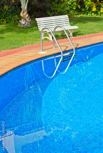 Photo: blue swimming pool close up blue swimming pool close up