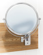 Round wall mirror for the bath
