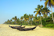 old fishing boats on beach in india