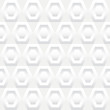 Shades of White Hexagons Seamless Background Tile