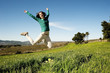Photo: Teenage girl enjoying springtime in the field Teenage girl enjoying springtime in the field