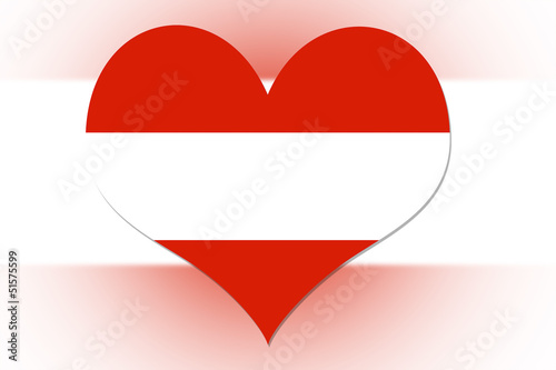 Photo: Austrian Flag heart Austrian Flag heart