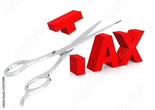 Illustration: Scissor and tax Scissor and tax