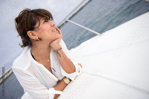 Photo: Woman in a boat Woman in a boat