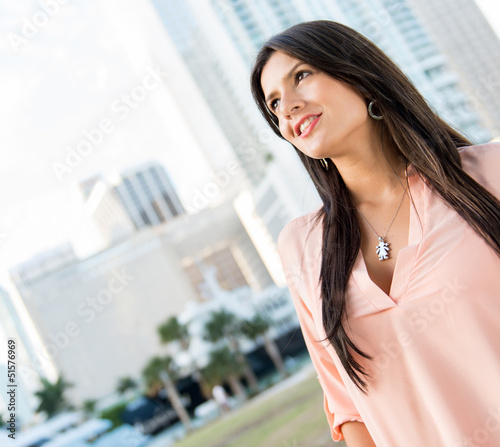 Photo: Woman daydreaming Woman daydreaming