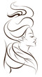 Vector: beautiful woman icon beautiful woman icon