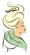 Vector: beautiful woman icon beautiful woman icon