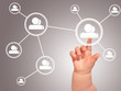 Social network concept.