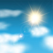 Sunny blue sky