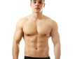 Photo: Strong man with a helathy body isolated over white background Strong man with a helathy body isolated over white background