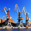 Cargo terminal of Ventspils, Larvia. Wide view