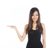 Asian Woman Holding Out Hand