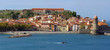 Panorama of a coastal Mediterranean village