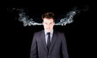 Portrait of a furious businessman