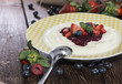 Plate with Semolina Pudding