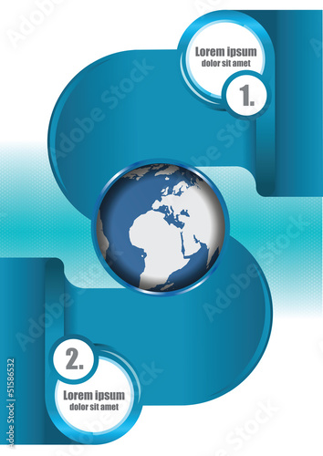 Vector: Abstract vector background with globe Abstract vector background with globe