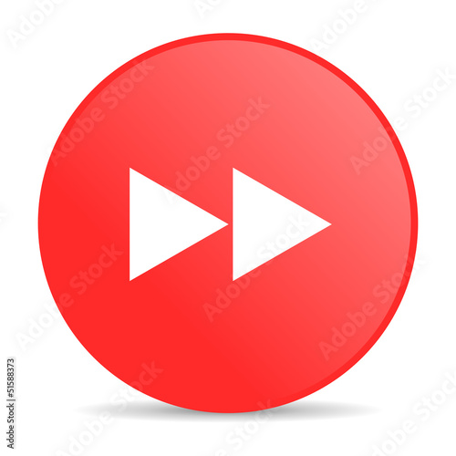 Illustration: scroll red circle web glossy icon scroll red circle web glossy icon