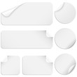 White Stickers Set