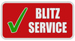 CB-Sticker rot eckig oc BLITZSERVICE