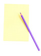 paper for notes with pencil