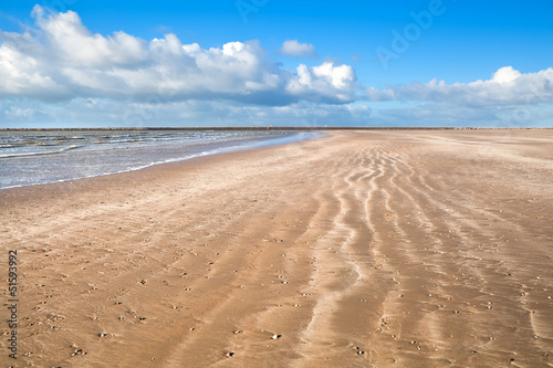 Photo: sand beach by North sea sand beach by North sea