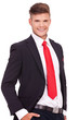 business man with hands in pockets