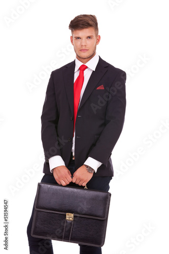 Photo: business man with briefcase business man with briefcase