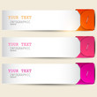 Colorful bookmarks with place for text